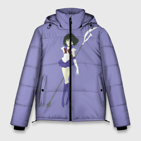Мужская зимняя куртка 3D с принтом Сейлор Сатурн в Екатеринбурге, верх — 100% полиэстер; подкладка — 100% полиэстер; утеплитель — 100% полиэстер | длина ниже бедра, свободный силуэт Оверсайз. Есть воротник-стойка, отстегивающийся капюшон и ветрозащитная планка. 

Боковые карманы с листочкой на кнопках и внутренний карман на молнии. | Тематика изображения на принте: арт | вектор | рисунок | сатурн | сейлор сатурн | хотару томоэ