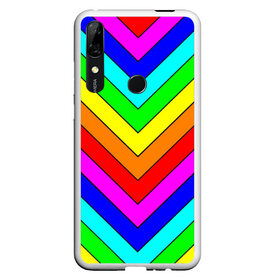 Чехол для Honor P Smart Z с принтом Rainbow Stripes в Екатеринбурге, Силикон | Область печати: задняя сторона чехла, без боковых панелей | geometry | gradient | neon | геометрические | градиент | детям | кислота | кислотный | конус | красочный | линии | неоновые | пирамида | полоска | полосы | радуга | радужный | разноцветные | сочный | треугольники
