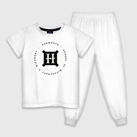 Детская пижама хлопок с принтом Хогвартс в Екатеринбурге, 100% хлопок |  брюки и футболка прямого кроя, без карманов, на брюках мягкая резинка на поясе и по низу штанин
 | Тематика изображения на принте: harry potter | hogwarts | vdzabma | гарри поттер | хогвартс