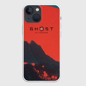 Чехол для iPhone 13 mini с принтом Ghost of Tsushima в Екатеринбурге,  |  | ghost of tsushima | горы | игра | природа | рисунок