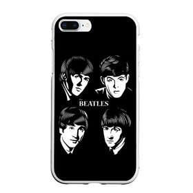 Чехол для iPhone 7Plus/8 Plus матовый с принтом THE BEATLES в Екатеринбурге, Силикон | Область печати: задняя сторона чехла, без боковых панелей | англия | гитара | коллектив | легенды | музыка