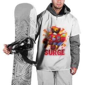 Накидка на куртку 3D с принтом Сердж Бравл Старс (Surge BS) в Екатеринбурге, 100% полиэстер |  | brawl stars | brawler | miphic | surge | бравл старс | бравлер | мифический | сердж