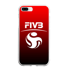 Чехол для iPhone 7Plus/8 Plus матовый с принтом FIVB ВОЛЕЙБОЛ в Екатеринбурге, Силикон | Область печати: задняя сторона чехла, без боковых панелей | fivb | voleybal | volleyball | волебол | волейбол | волейбола | волейболист | волейболистка | воллейбол | международная | федерация | фивб