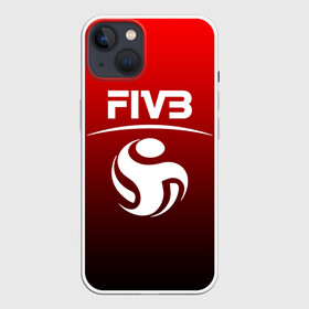 Чехол для iPhone 13 с принтом FIVB ВОЛЕЙБОЛ в Екатеринбурге,  |  | fivb | voleybal | volleyball | волебол | волейбол | волейбола | волейболист | волейболистка | воллейбол | международная | федерация | фивб