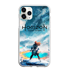 Чехол для iPhone 11 Pro матовый с принтом Horizon Zero Dawn в Екатеринбурге, Силикон |  | Тематика изображения на принте: aloy | antasy girl | art | artwork | digital art | fantasy | horizon | horizon: zero dawn | landscape | tallneck | warrior fantasy | weapon | zero dawn