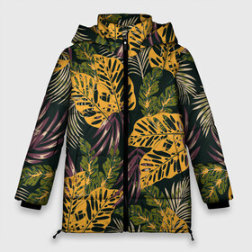 Женская зимняя куртка 3D с принтом Тропический лес в Екатеринбурге, верх — 100% полиэстер; подкладка — 100% полиэстер; утеплитель — 100% полиэстер | длина ниже бедра, силуэт Оверсайз. Есть воротник-стойка, отстегивающийся капюшон и ветрозащитная планка. 

Боковые карманы с листочкой на кнопках и внутренний карман на молнии | 3d | flowers | forest | hawaii | leaf | leafs | palm | palms | summer | travel | tropical | vacation | гаваи | гавайи | гавайка | гавайская | лес | лето | листики | листки | листья | отпуск | пальма | пальмы | путешествия | рисунок | трехмерная 
