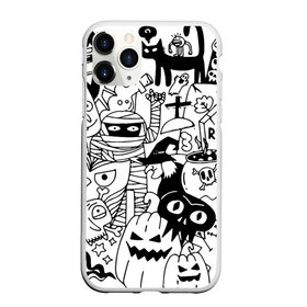 Чехол для iPhone 11 Pro Max матовый с принтом Halloween в Екатеринбурге, Силикон |  | fanfs | halloween | jaw | mummy | pumpkin | skull | tomb | клыки | могила | мумия | пасть | тыква | хэллоуин | череп