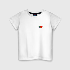 Детская футболка хлопок с принтом Rainbow hearts в Екатеринбурге, 100% хлопок | круглый вырез горловины, полуприлегающий силуэт, длина до линии бедер | love | rainbow hearts | любовь | радуга | разноцветный | сердце