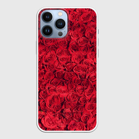 Чехол для iPhone 13 Pro Max с принтом Розы в Екатеринбурге,  |  | красная | красное | красные | красный | лепестки | природа | растение | растения | роза | розочки | розы | флора | цветок | цветочки | цветы