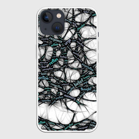 Чехол для iPhone 13 с принтом NEIROLINK в Екатеринбурге,  |  | абстракция | веном | наука | нейронная сеть | нейроны | превращения | сети | узор | ученые