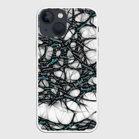 Чехол для iPhone 13 mini с принтом NEIROLINK в Екатеринбурге,  |  | абстракция | веном | наука | нейронная сеть | нейроны | превращения | сети | узор | ученые