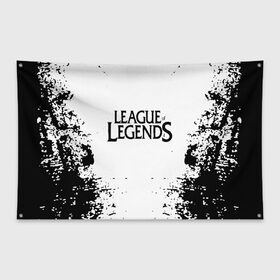 Флаг-баннер с принтом League of legends в Екатеринбурге, 100% полиэстер | размер 67 х 109 см, плотность ткани — 95 г/м2; по краям флага есть четыре люверса для крепления | best | build | bunnyfufuu | league | league of legends | league of legends pro guides | lol | lol montage | moba | offiners | proguides | riot | riot games | stream highlights | лига легенд | лол | оффинерс