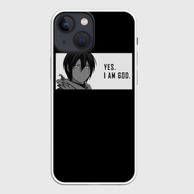 Чехол для iPhone 13 mini с принтом Ято: да, я бог в Екатеринбурге,  |  | bishamon | god | noragami | norogami | yato | бездомный | бишамон | бог | войны | казума | нарагами | норагами | норогами | стиль | хиёри | юкине | япония | японский | ято