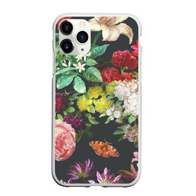 Чехол для iPhone 11 Pro матовый с принтом Цветы в Екатеринбурге, Силикон |  | Тематика изображения на принте: арт | бабочка | бабочки | белая лилия | белый | желтый | зеленый | картина | краски | красный | лилии | лилия | рисунок | рисунок красками | роза | розовая роза | розовый | розы | тёмный | фиолетовый