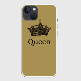 Чехол для iPhone 13 с принтом Фредди Меркьюри в Екатеринбурге,  |  | queen | корона | рок | рок группа | фредди меркьюри.