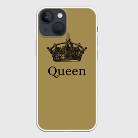 Чехол для iPhone 13 mini с принтом Фредди Меркьюри в Екатеринбурге,  |  | queen | корона | рок | рок группа | фредди меркьюри.