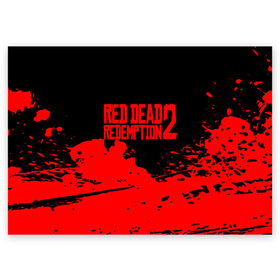 Поздравительная открытка с принтом RED DEAD REDEMPTION 2 в Екатеринбурге, 100% бумага | плотность бумаги 280 г/м2, матовая, на обратной стороне линовка и место для марки
 | rdr 2 | rdr2 | rdr2 pc | red dead 2 | red dead online | red dead redemption | red dead redemption 2 | red dead redemption 2 gameplay | red dead redemption 2 pc | western