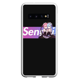 Чехол для Samsung Galaxy S10 с принтом ReZero в Екатеринбурге, Силикон | Область печати: задняя сторона чехла, без боковых панелей | anime | glitch | japan | ram | re | rem | rezero | senpai | subaru | waifu | zero | анимация | аниме | вайфу | глитч | глич | мультсериал | мультфильм | семпай | сенпай | сериал | япония