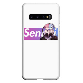 Чехол для Samsung Galaxy S10 с принтом ReZero в Екатеринбурге, Силикон | Область печати: задняя сторона чехла, без боковых панелей | anime | glitch | japan | ram | re | rem | rezero | senpai | subaru | waifu | zero | анимация | аниме | вайфу | глитч | глич | мультсериал | мультфильм | семпай | сенпай | сериал | япония