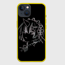 Чехол для iPhone 13 с принтом Re:Zero в Екатеринбурге,  |  | anime | glitch | japan | ram | re | rem | rezero | senpai | subaru | waifu | zero | анимация | аниме | вайфу | глитч | глич | мультсериал | мультфильм | семпай | сенпай | сериал | япония