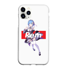 Чехол для iPhone 11 Pro Max матовый с принтом ReZero в Екатеринбурге, Силикон |  | anime | glitch | japan | ram | re | rem | rezero | senpai | subaru | waifu | zero | анимация | аниме | вайфу | глитч | глич | мультсериал | мультфильм | семпай | сенпай | сериал | япония