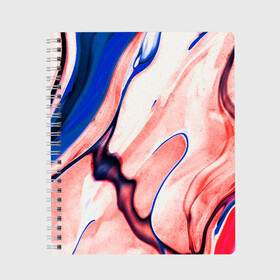 Тетрадь с принтом Fluid art в Екатеринбурге, 100% бумага | 48 листов, плотность листов — 60 г/м2, плотность картонной обложки — 250 г/м2. Листы скреплены сбоку удобной пружинной спиралью. Уголки страниц и обложки скругленные. Цвет линий — светло-серый
 | Тематика изображения на принте: abstract | art | colorful | digital | fluid | абстракция | арт | краски | цвет | цифровой