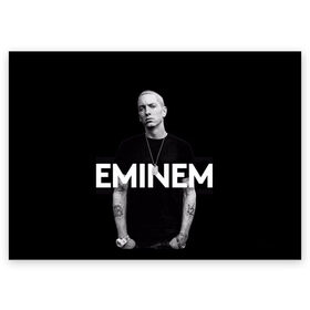 Поздравительная открытка с принтом EMINEM в Екатеринбурге, 100% бумага | плотность бумаги 280 г/м2, матовая, на обратной стороне линовка и место для марки
 | hip hop | музыка | рэп | рэпер