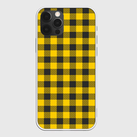 Чехол для iPhone 12 Pro Max с принтом Желтая клетка в Екатеринбурге, Силикон |  | cage | cage pattern | checkered ornament | ornament | pattern | print cage | tartan | желтая клетка | клетка | клетка узор | клетчатый орнамент | орнамент | принт клетка | тартан | узор | шотландка | шотландская клетка