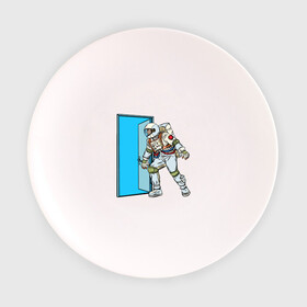 Тарелка с принтом Portal в Екатеринбурге, фарфор | диаметр - 210 мм
диаметр для нанесения принта - 120 мм | astronaut | cosmonaut | cosmos | door | enter | portal | space | spacesuit | вход | дверь | космонавт | космос | портал | скафандр