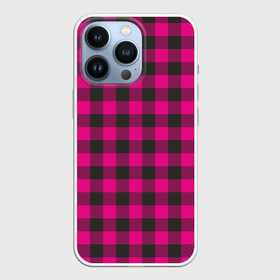 Чехол для iPhone 13 Pro с принтом Розовая клетка в Екатеринбурге,  |  | cage | cage pattern | checkered ornament | ornament | pattern | pink | print cage | tartan | клетка | клетка узор | клетчатый орнамент | орнамент | принт клетка | розовая | розовая клетка | тартан | узор | шотландка | шотландская клетка