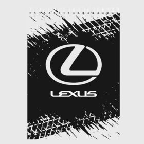 Скетчбук с принтом LEXUS ЛЕКСУС в Екатеринбурге, 100% бумага
 | 48 листов, плотность листов — 100 г/м2, плотность картонной обложки — 250 г/м2. Листы скреплены сверху удобной пружинной спиралью | Тематика изображения на принте: auto | lexus | logo | moto | symbol | авто | автомобиль | гонки | лексус | лого | логотип | логотипы | марка | машина | мото | символ | символы