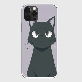 Чехол для iPhone 12 Pro Max с принтом Чёрный кот в Екатеринбурге, Силикон |  | Тематика изображения на принте: аниме | аниме кот | арт | кёрный котёнок | кот | котёнок | кошка | рисунок | чёрная кошка | черный кот | черный котенок