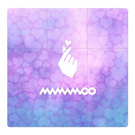 Магнитный плакат 3Х3 с принтом Mamamoo в Екатеринбурге, Полимерный материал с магнитным слоем | 9 деталей размером 9*9 см | cute | heat | k pop | korean | mamamoo | жест | кпоп | мамаму | милый | сердце