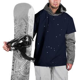Накидка на куртку 3D с принтом Ночное небо в Екатеринбурге, 100% полиэстер |  | Тематика изображения на принте: звёзды | мерцание | небо | ночь | синий | сияние | тёмный | чёрный
