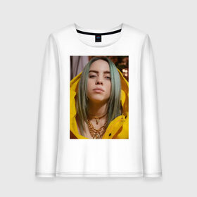 Женский лонгслив хлопок с принтом Билли Айлиш / Billie Eilish в Екатеринбурге, 100% хлопок |  | billie | billie eilish | eilish | айлиш | билли | билли айлиш