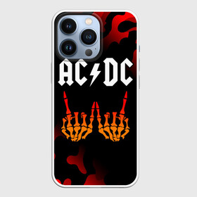 Чехол для iPhone 13 Pro с принтом AC DС в Екатеринбурге,  |  | ac dc | acdc | back to black | highway to hell | logo | music | rock | айси | айсидиси | диси | лого | логотип | молния | музыка | рок | символ | символика | символы | эйси | эйсидиси