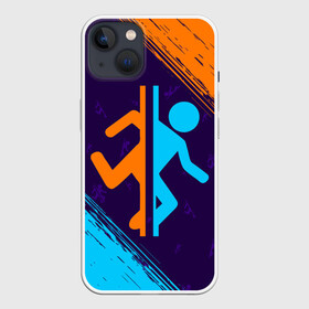 Чехол для iPhone 13 с принтом PORTAL   ПОРТАЛ в Екатеринбурге,  |  | game | games | half | half life | halflife | life | logo | portal | portal 2 | portal2 | valve | игра | игры | лайф | лого | логотип | логотипы | портал | портал 2 | портал2 | символ | символы | халф | халф лайф | халфлайф