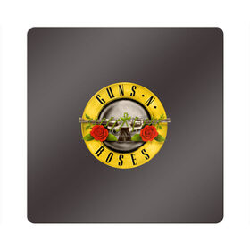 Магнит виниловый Квадрат с принтом Guns n Roses в Екатеринбурге, полимерный материал с магнитным слоем | размер 9*9 см, закругленные углы | music | rock | группа | звезда | рок