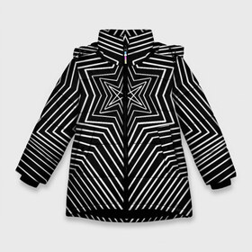Зимняя куртка для девочек 3D с принтом BRING ME THE HORIZON в Екатеринбурге, ткань верха — 100% полиэстер; подклад — 100% полиэстер, утеплитель — 100% полиэстер. | длина ниже бедра, удлиненная спинка, воротник стойка и отстегивающийся капюшон. Есть боковые карманы с листочкой на кнопках, утяжки по низу изделия и внутренний карман на молнии. 

Предусмотрены светоотражающий принт на спинке, радужный светоотражающий элемент на пуллере молнии и на резинке для утяжки. | bmth | bring me the horizon | obey | oliver sykes | rock | бринг ми зэ хорайзон | музыка | оливер сайкс | рок