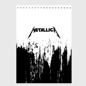 Скетчбук с принтом METALLICA МЕТАЛЛИКА в Екатеринбурге, 100% бумага
 | 48 листов, плотность листов — 100 г/м2, плотность картонной обложки — 250 г/м2. Листы скреплены сверху удобной пружинной спиралью | Тематика изображения на принте: hetfield | james | logo | metal | metalica | metallica | music | rock | star | джеймс | звезда | знак | ларс | лого | логотип | логотипы | метал | металика | металлика | музыка | рок | символ | символы | ульрих | хэтфилд