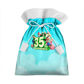 Подарочный 3D мешок с принтом Mario в Екатеринбурге, 100% полиэстер | Размер: 29*39 см | 35 | mario | mario 3d all stars | mario 3d world | mario bros | super mario | марио