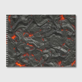 Альбом для рисования с принтом Застывшая лава в Екатеринбурге, 100% бумага
 | матовая бумага, плотность 200 мг. | Тематика изображения на принте: абстрактные | абстрактный | абстракция | вилканический | вулкан | вулканические | камень | лава | магма | обсидиан | обсидиановый | огонь