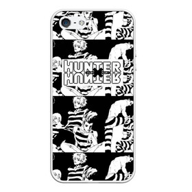 Чехол для iPhone 5/5S матовый с принтом Hunter x Hunter в Екатеринбурге, Силикон | Область печати: задняя сторона чехла, без боковых панелей | killua | мультфильм | охотник х охотник