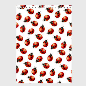 Скетчбук с принтом Нашествие божьих коровок в Екатеринбурге, 100% бумага
 | 48 листов, плотность листов — 100 г/м2, плотность картонной обложки — 250 г/м2. Листы скреплены сверху удобной пружинной спиралью | animals | cute | girl | ladybug | nature | pattern | red | summer | бабочки | божьи коровки | божья коровка | горошек | девушкам | животные | жук | жуки | кружочки | крылья | лето | милые | насекомые | паттерн | пауки | подарок