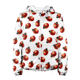 Женская куртка 3D с принтом Нашествие божьих коровок в Екатеринбурге, ткань верха — 100% полиэстер, подклад — флис | прямой крой, подол и капюшон оформлены резинкой с фиксаторами, два кармана без застежек по бокам, один большой потайной карман на груди. Карман на груди застегивается на липучку | animals | cute | girl | ladybug | nature | pattern | red | summer | бабочки | божьи коровки | божья коровка | горошек | девушкам | животные | жук | жуки | кружочки | крылья | лето | милые | насекомые | паттерн | пауки | подарок