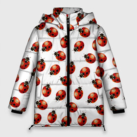 Женская зимняя куртка 3D с принтом Нашествие божьих коровок в Екатеринбурге, верх — 100% полиэстер; подкладка — 100% полиэстер; утеплитель — 100% полиэстер | длина ниже бедра, силуэт Оверсайз. Есть воротник-стойка, отстегивающийся капюшон и ветрозащитная планка. 

Боковые карманы с листочкой на кнопках и внутренний карман на молнии | animals | cute | girl | ladybug | nature | pattern | red | summer | бабочки | божьи коровки | божья коровка | горошек | девушкам | животные | жук | жуки | кружочки | крылья | лето | милые | насекомые | паттерн | пауки | подарок