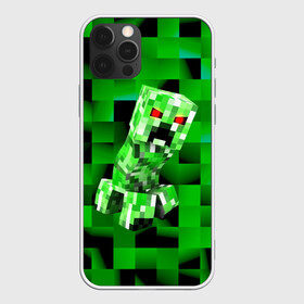 Чехол для iPhone 12 Pro с принтом Minecraft creeper в Екатеринбурге, силикон | область печати: задняя сторона чехла, без боковых панелей | blox | creeper | dungeons | game | geometry | logo | pixel | steve | алекс | герои | детям | зелень | игра | квадраты | крипер | куб | логотипы игр | майнкрафт | мальчикам | мобы | персонажи | пиксель | пиксельный | подземелья