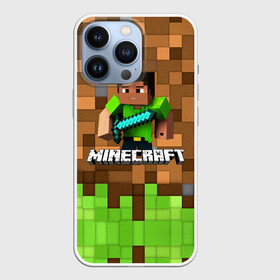 Чехол для iPhone 13 Pro с принтом Minecraft logo heroes в Екатеринбурге,  |  | blox | creeper | dungeons | game | geometry | pixel | steve | алекс | герои | детям | зелень | игра | квадраты | крипер | куб | логотипы игр | майнкрафт | мальчикам | меч | мобы | персонажи | пиксель | пиксельный | подземелья