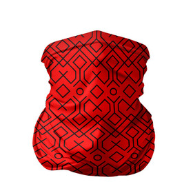 Бандана-труба 3D с принтом Геометрический орнамент в Екатеринбурге, 100% полиэстер, ткань с особыми свойствами — Activecool | плотность 150‒180 г/м2; хорошо тянется, но сохраняет форму | абстракция | геометрия | кубы | орнамент | паттерн | полосы | узор
