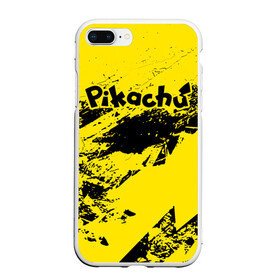 Чехол для iPhone 7Plus/8 Plus матовый с принтом Pikachu в Екатеринбурге, Силикон | Область печати: задняя сторона чехла, без боковых панелей | battle | drawing | entei | lugia | metagross | pikachu | pokemon | zapdos | брок | бульбазавр | детектив | монстр | пикачу | покемон | эш